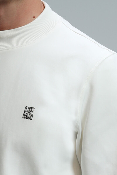 Randal Men's Sweatshirt Off White - Thumbnail