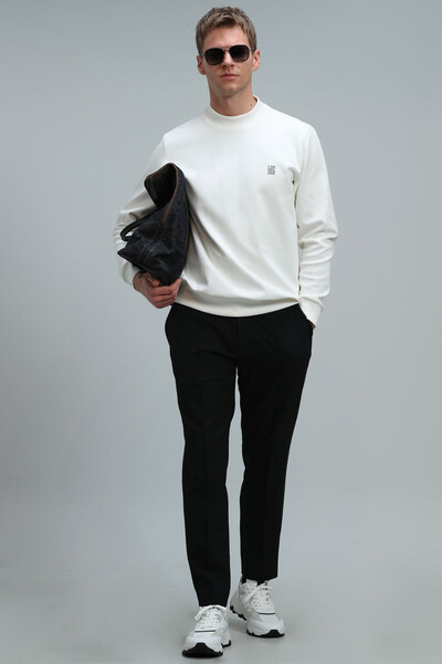 Randal Men's Sweatshirt Off White - Thumbnail