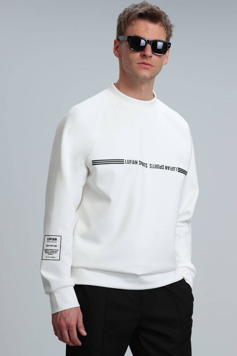 Range Erkek Sweatshirt Kırık Beyaz