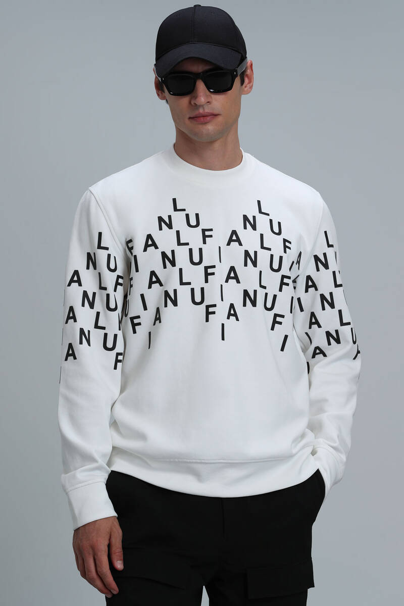 Rose Men's Sweatshirt Off White