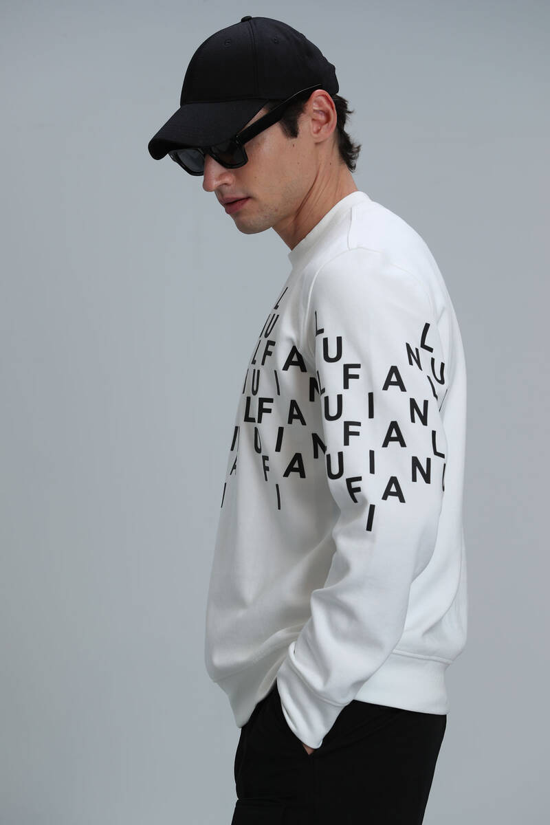 Rose Men's Sweatshirt Off White