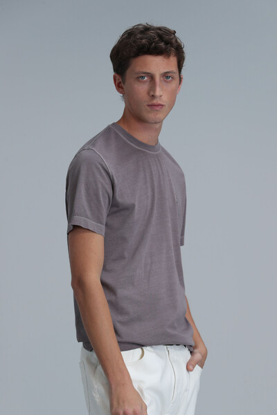 Sarder Men's Basic T-Shirt Mink - 5