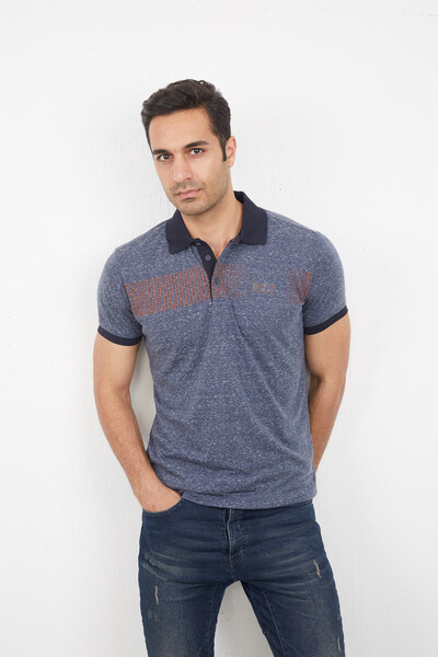 Sean Polo Men's T-Shirt Navy Blue - 4