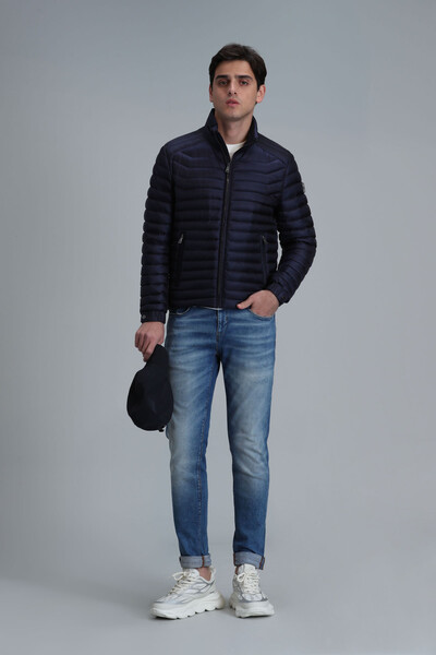 Sergio Men's Coat Navy Blue - Thumbnail