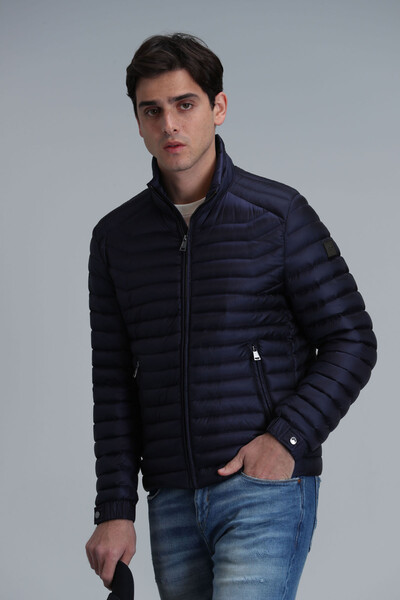 Sergio Men's Coat Navy Blue - Thumbnail