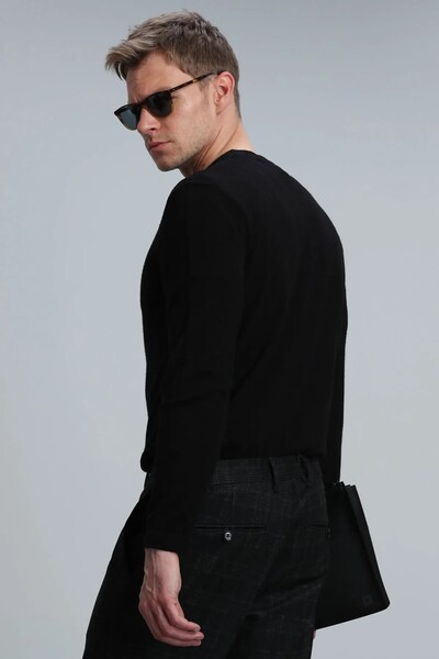 Speed ​​Men's Sweater Black - Thumbnail