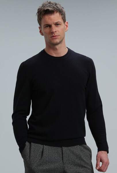 LUFIAN - Speed ​​Men's Sweater Dark Navy Blue