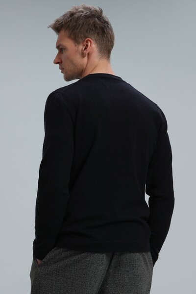 Speed ​​Men's Sweater Dark Navy Blue - Thumbnail