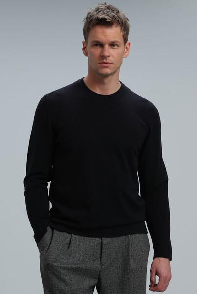 Speed ​​Men's Sweater Dark Navy Blue - Thumbnail