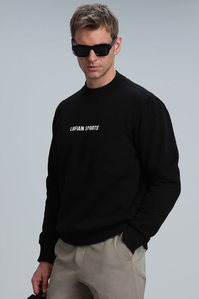 Star Men's Sweatshirt Black - Thumbnail