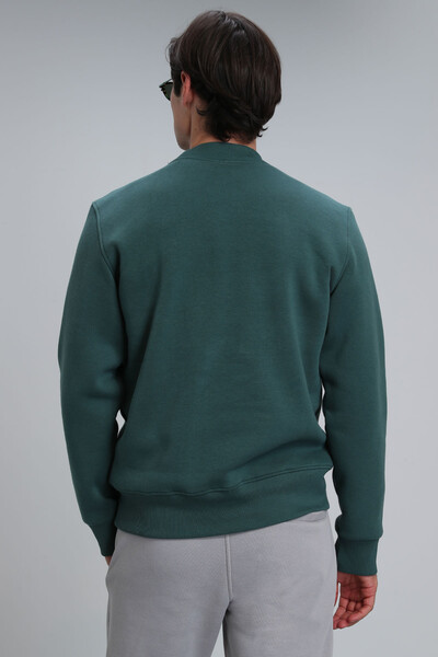 Star Men's Sweatshirt Green - Thumbnail