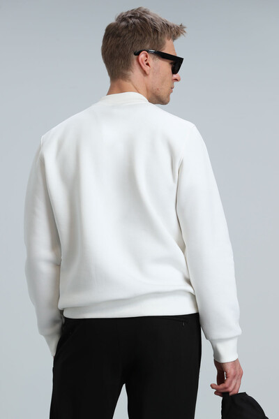 Star Men's Sweatshirt Off White - Thumbnail