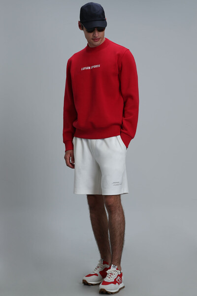 Star Men's Sweatshirt Red - Thumbnail