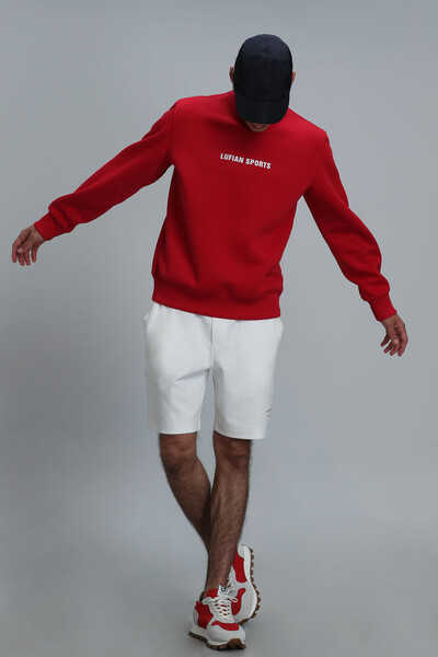 Star Men's Sweatshirt Red - Thumbnail