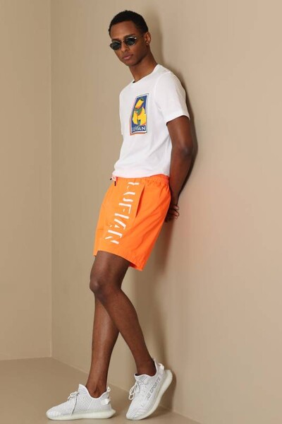 Thor Men's Swim Shorts Orange - Thumbnail