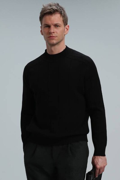 Time Men's Sweater Black - Thumbnail