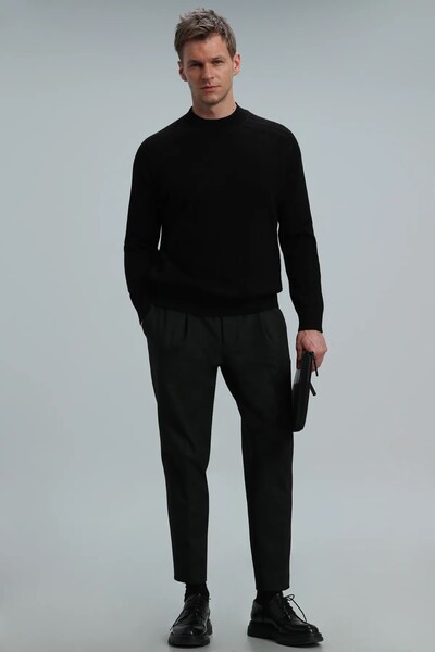 Time Men's Sweater Black - Thumbnail