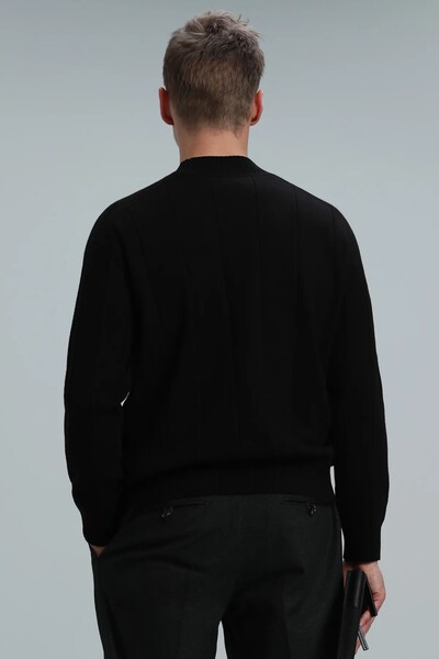 Time Men's Sweater Black - Thumbnail