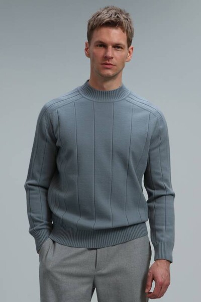 Time Men's Sweater Blue - Thumbnail