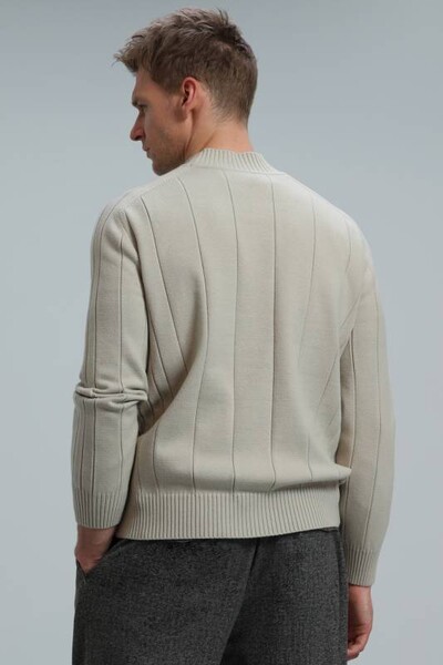 Time Men's Sweater Ecru - Thumbnail