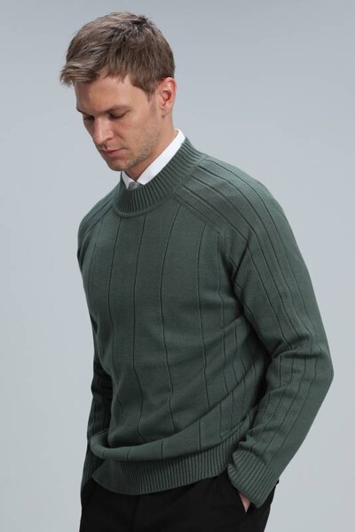 Time Men's Sweater Naphtha Green - Thumbnail