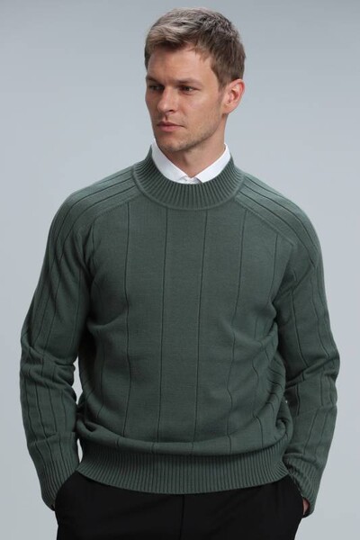 Time Men's Sweater Naphtha Green - Thumbnail