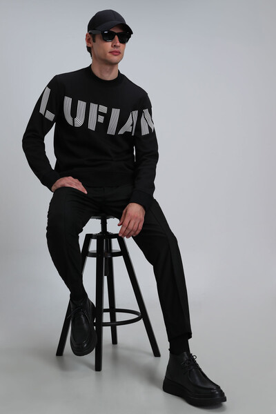 Lufian - Todillo Erkek Sweatshirt Siyah