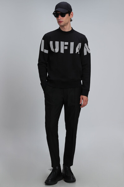 Lufian - Todillo Erkek Sweatshirt Siyah (1)