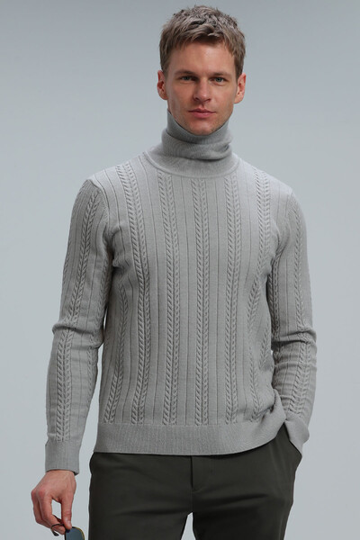 Tony Men's Sweater Light Gray - Thumbnail