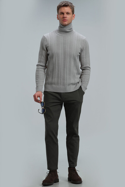 Tony Men's Sweater Light Gray - Thumbnail