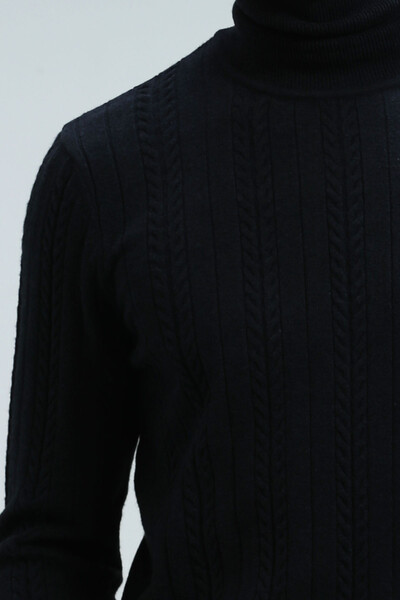 Tony Men's Sweater Navy Blue - Thumbnail