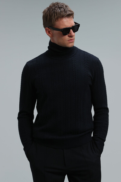 Tony Men's Sweater Navy Blue - Thumbnail