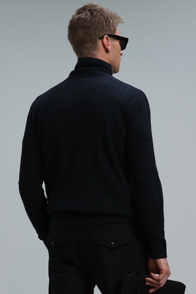 Tony Men's Sweater Navy Blue - Thumbnail