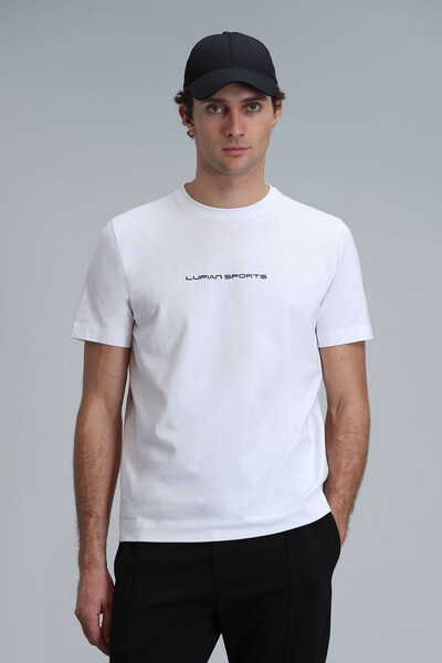 Tony Modern Grafik T- Shirt Beyaz - 1