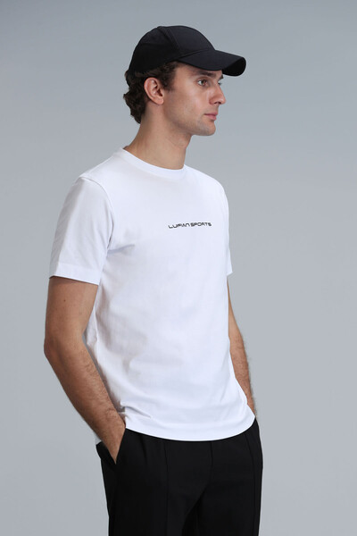 Tony Modern Grafik T- Shirt Beyaz - 3