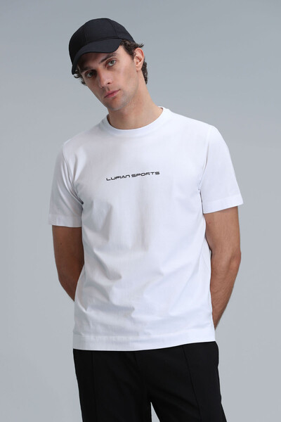 Tony Modern Grafik T- Shirt Beyaz - 5