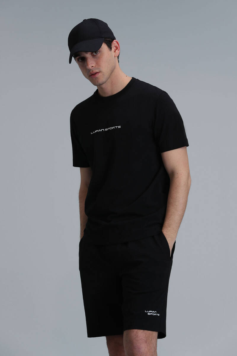 Tony Modern Grafik T- Shirt Siyah - 1