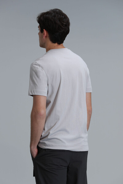 Tony Modern Grafik T- Shirt Taş - 6