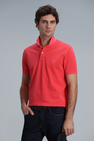 Vernon Smart Erkek Polo Tişört Mercan - 5