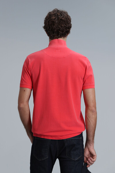 Vernon Smart Men's Polo T-Shirt Coral - 6