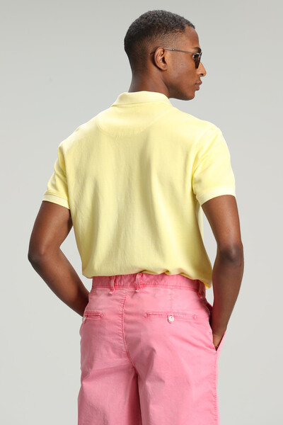 Vernon Sports Polo Neck Men's T-Shirt Yellow - Thumbnail