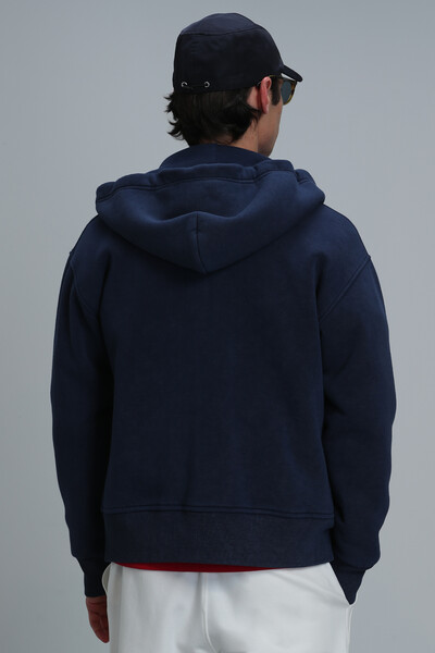 Victor Tracksuit Top Navy Blue - Thumbnail