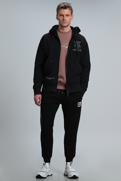 Victor Tracksuit Top Black - Thumbnail