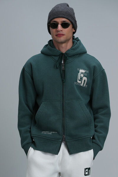 Victor Tracksuit Top Green - Thumbnail