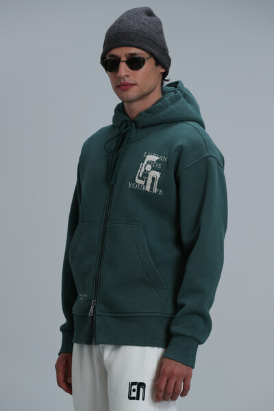 Victor Tracksuit Top Green - Thumbnail