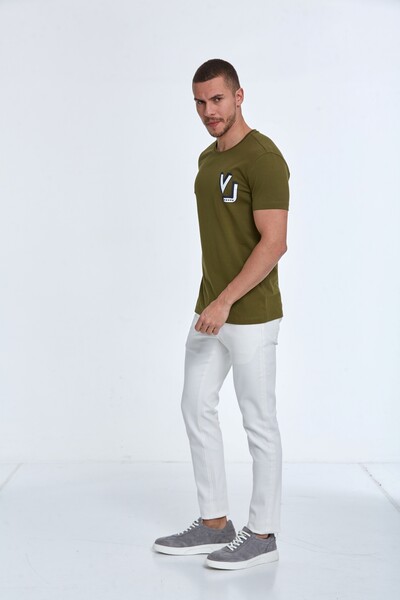 VJ Five Star Printed Cotton T-Shirt - Thumbnail