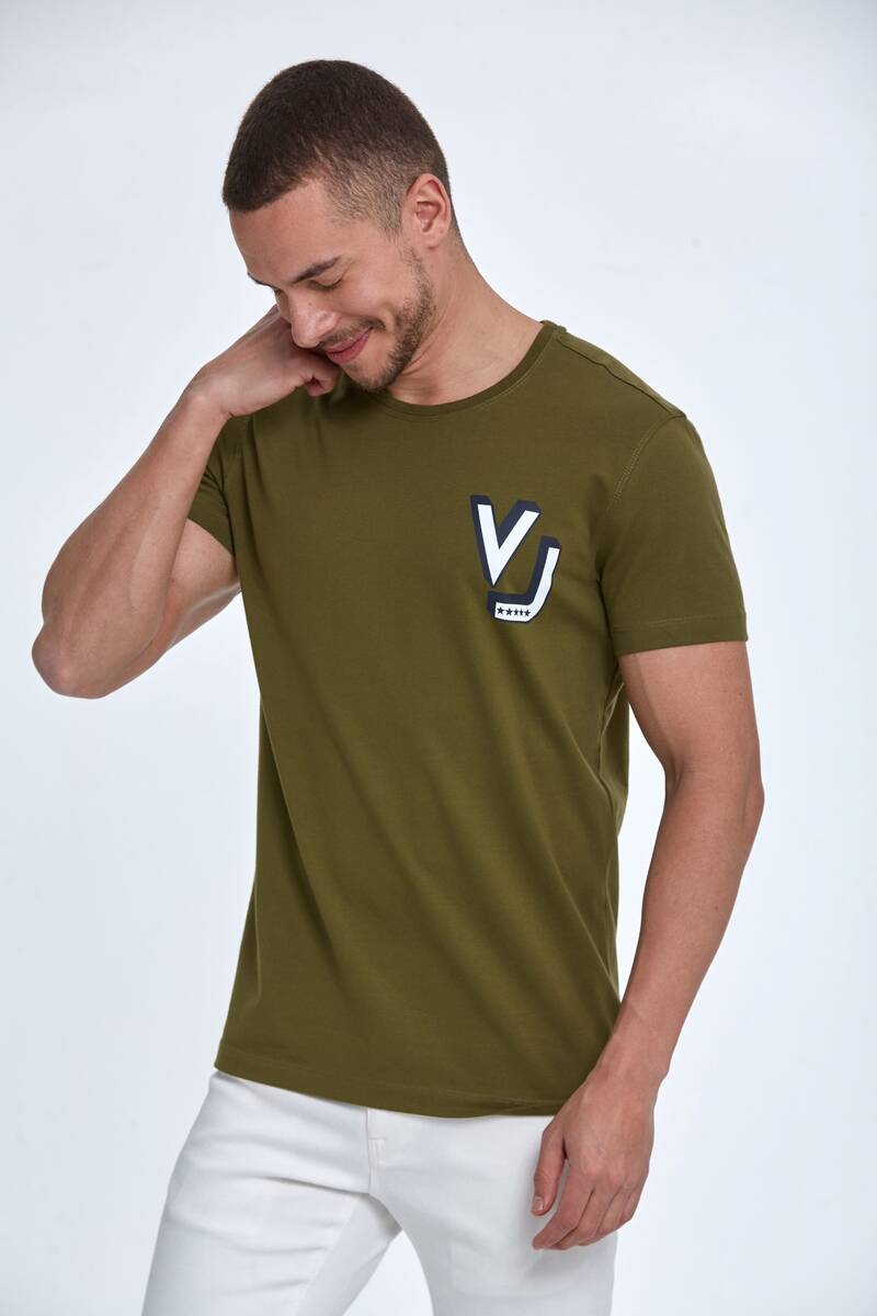 VJ Five Star Printed Cotton T-Shirt