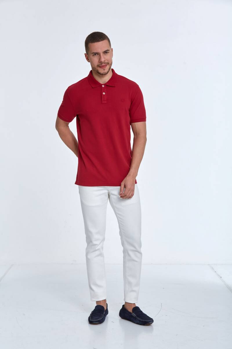 Walker Polo Men's T-Shirt Red - 2