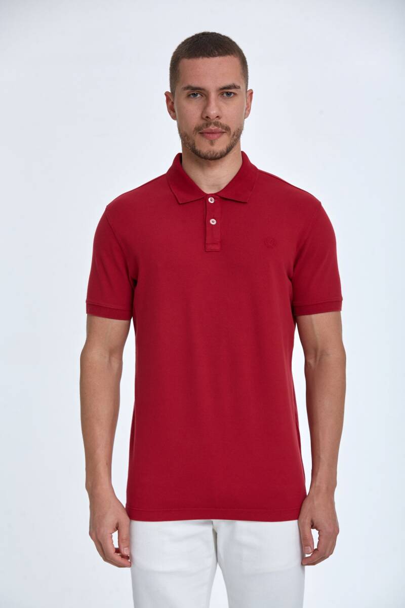 Walker Polo Men's T-Shirt Red - 1