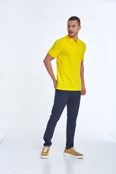 Walker Polo Men's T-Shirt Yellow - 4